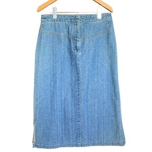 Style & Co women’s denim long jeans A line Skirt